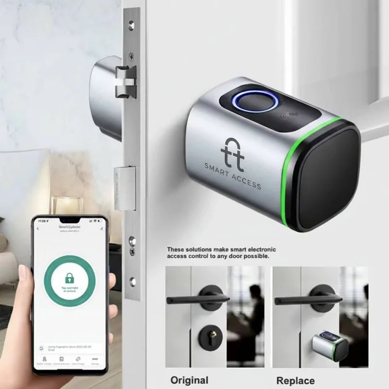 Professional smart lock installation on South African door